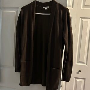 89th & Madison Dark Brown Knit Top